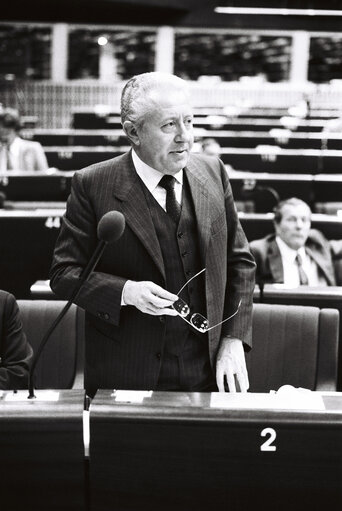 Plenary session in Strasbourg in April 1980.Italian Presidency