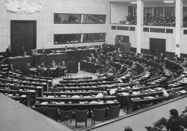 Hemicycle during a plenary session in 1958