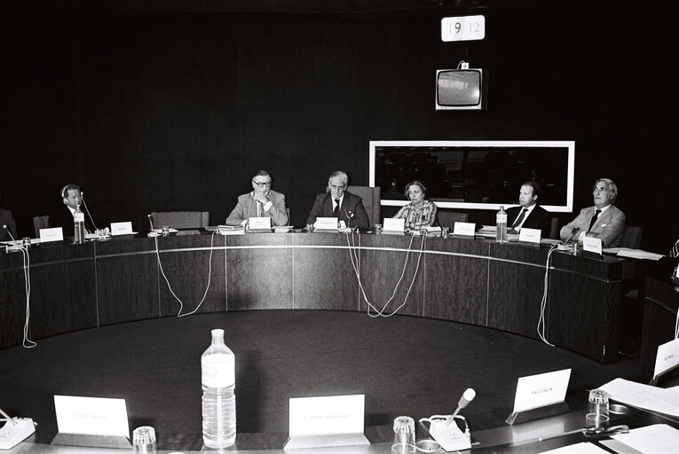 Fotografi 6: Meeting during a session in Strasbourg in May 1980.