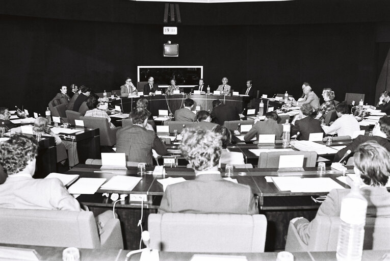 Fotogrāfija 5: Meeting during a session in Strasbourg in May 1980.