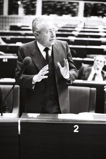 Plenary session in Strasbourg in April 1980.Italian Presidency