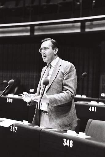 The MEP Harry NOTENBOOM during a session in Strasbourg on May 1980.