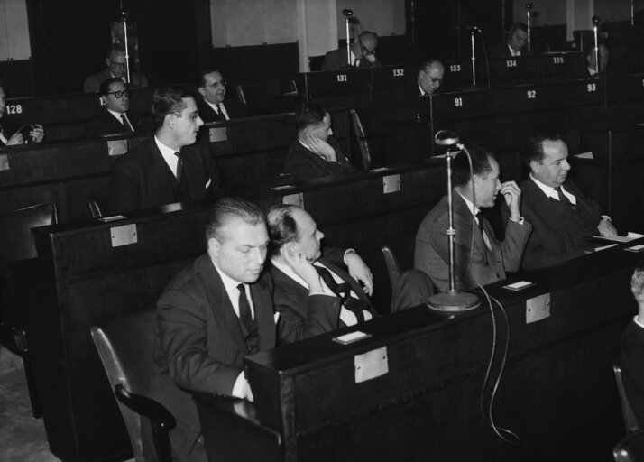 Hemicycle during a plenary session in 1958