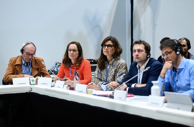 EP Delegation to COP25 Chile (Madrid) - 25th Conference of the Parties (COP25) to the United Nations Framework Convention on Climate Change (UNFCCC) - European Parliament Delegation meeting with Ms. Julie CERQUEIRA, Executive Director, US Climate Alliance at COP 25 in Madrid, on December 10, 2019.