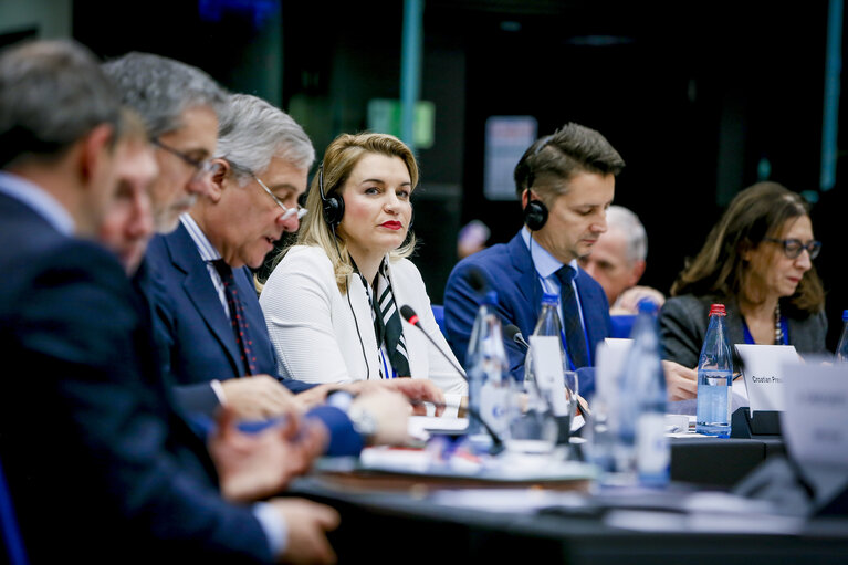 Fotó 8: Meeting of the Conference of Committee Chairs (CCC) with Nikolina BRNJAC, State Secretary in the Ministry of Foreign and European Affairs of Croatia