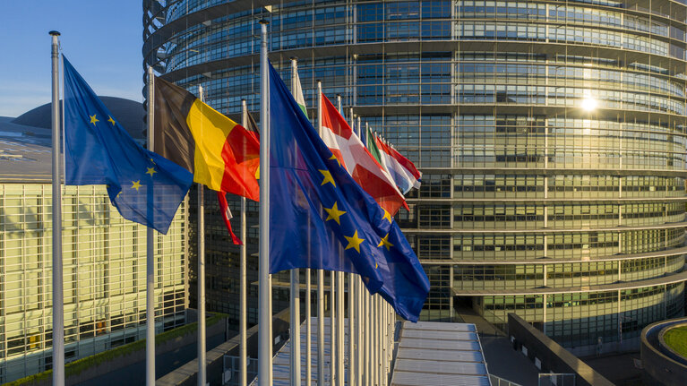 Foto 28: Aerial view of the EP building in Strasbourg