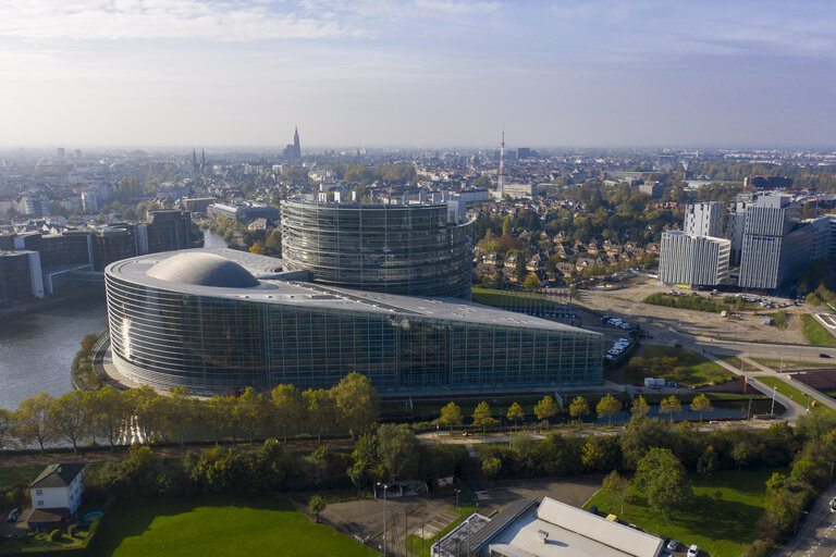 Foto 25: Aerial view of the EP building in Strasbourg