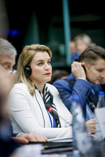 Fotó 12: Meeting of the Conference of Committee Chairs (CCC) with Nikolina BRNJAC, State Secretary in the Ministry of Foreign and European Affairs of Croatia