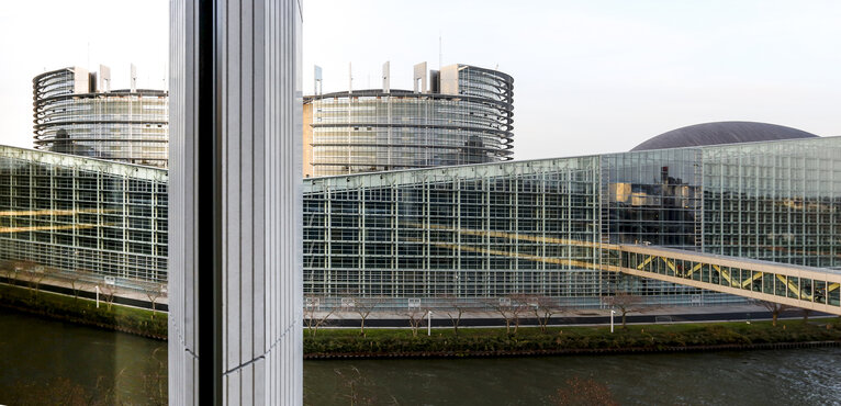 Outside view on the LOW building in Strasbourg