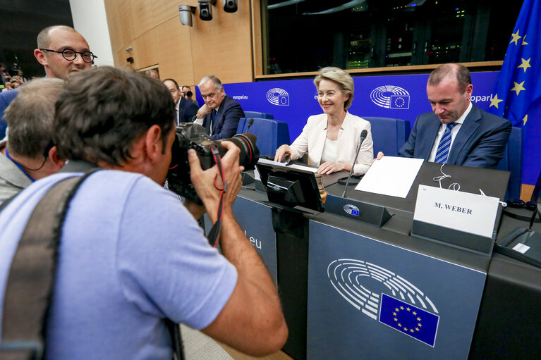 Ursula von der LEYEN, Candidate for President of the European Commission meets with the EPP group