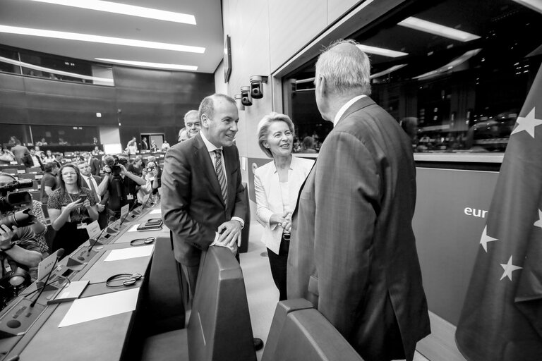 Ursula von der LEYEN, Candidate for President of the European Commission meets with the EPP group