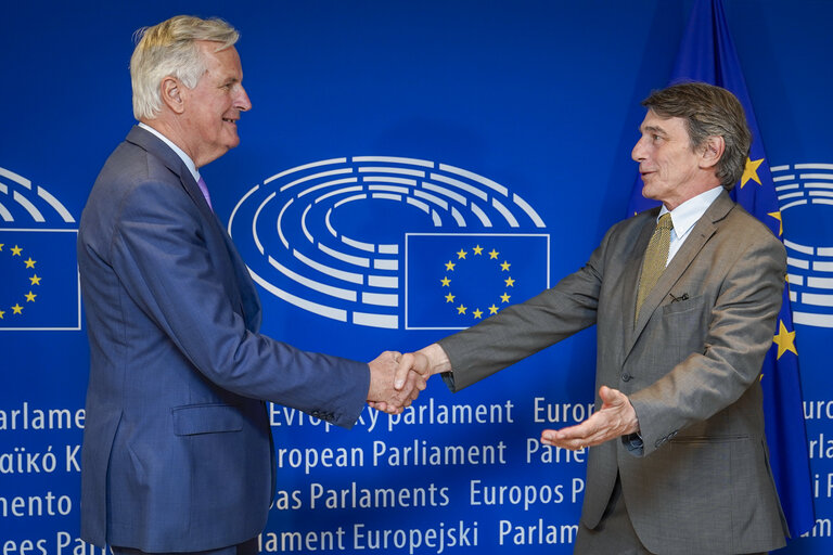 David SASSOLI, EP President meets with Michel BARNIER, EC Chief Negotiator for Article 50