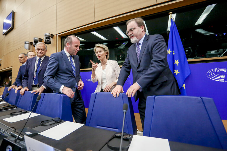 Ursula von der LEYEN, Candidate for President of the European Commission meets with the EPP group