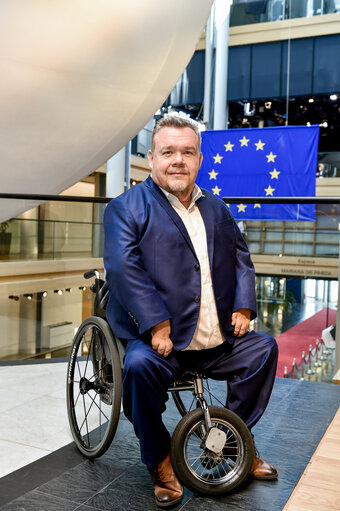 Foto 19: David LEGA in the European Parliament in Strasbourg