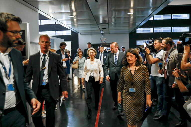 Ursula von der LEYEN, Candidate for President of the European Commission meets with the EPP group