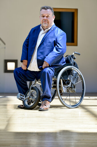 Foto 16: David LEGA in the European Parliament in Strasbourg