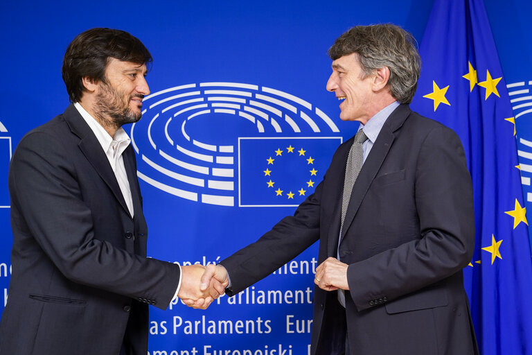 David SASSOLI, EP President meets with Alberto LOSACCO.