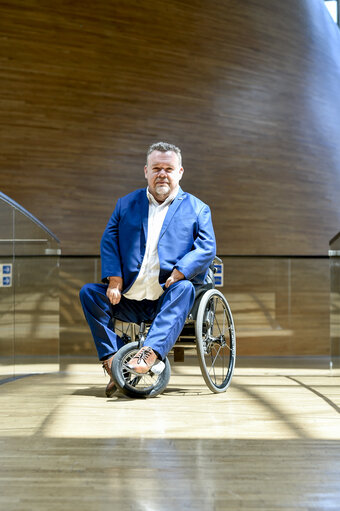 Foto 5: David LEGA in the European Parliament in Strasbourg