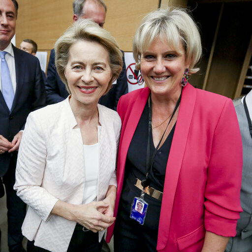 Ursula von der LEYEN, Candidate for President of the European Commission meets with the EPP group