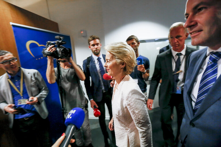 Ursula von der LEYEN, Candidate for President of the European Commission meets with the EPP group