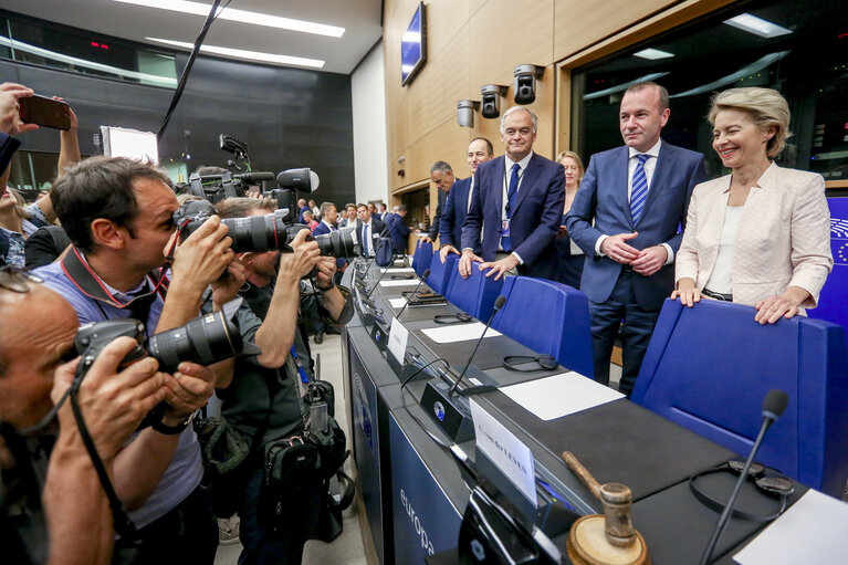 Ursula von der LEYEN, Candidate for President of the European Commission meets with the EPP group