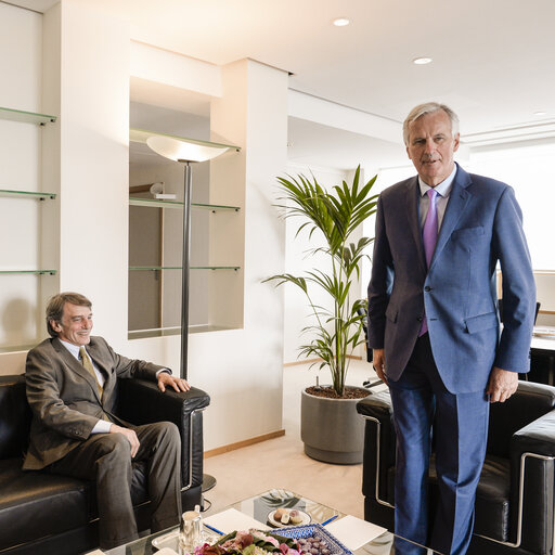 David SASSOLI, EP President meets with Michel BARNIER, EC Chief Negotiator for Article 50