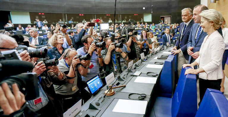 Ursula von der LEYEN, Candidate for President of the European Commission meets with the EPP group