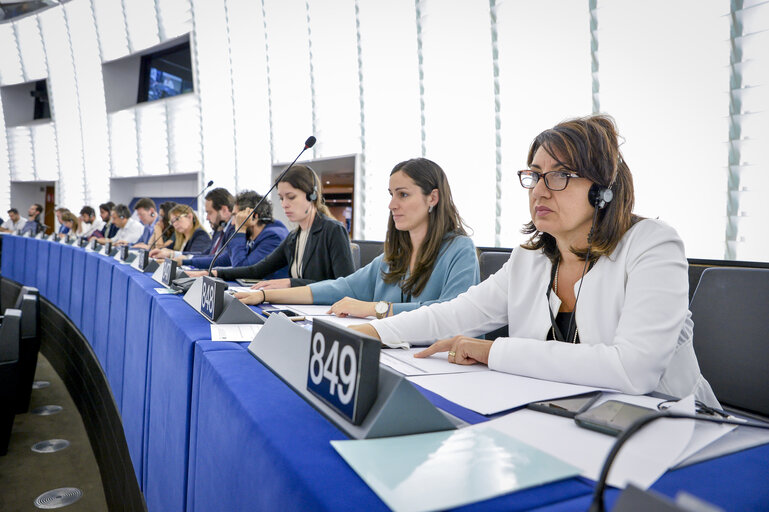 Fotografie 2: Chiara GEMMA in the EP in Strasbourg