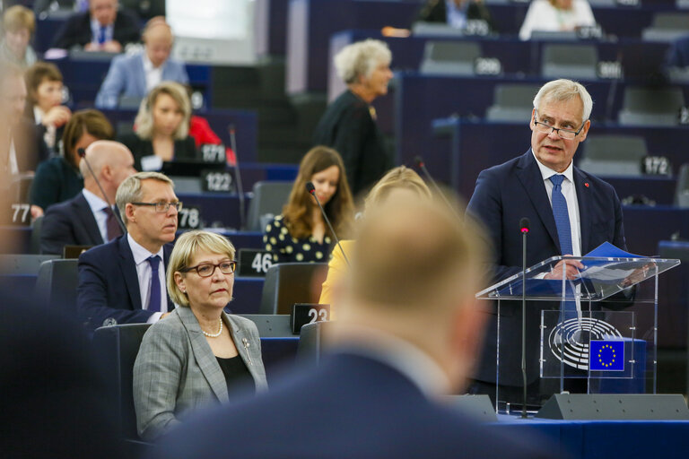 Fotogrāfija 9: EP Plenary - Presentation of the programme of the Finnish Presidency