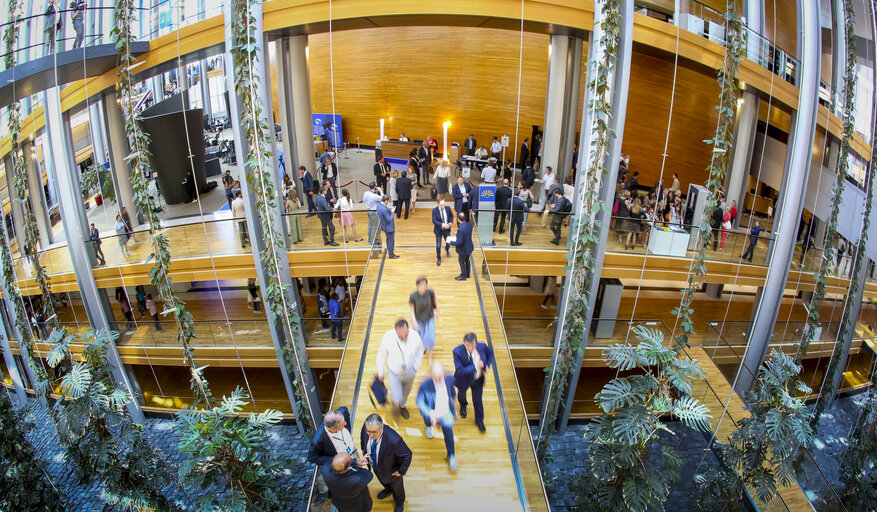 Photo 4: European Parliament in Strasbourg - Exit of the hemicycle