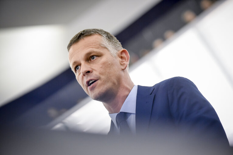 Fotogrāfija 7: Valter FLEGO in the European Parliament in Strasbourg