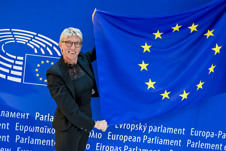 Caroline ROOSE in the EP in Strasbourg