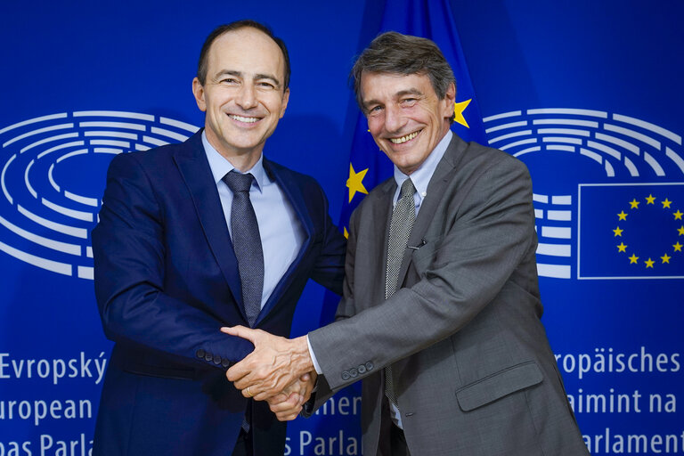 Billede 2: David SASSOLI, EP President meets with Andrey KOVATCHEV