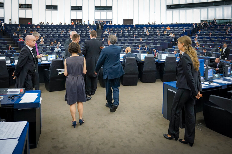 Fotografia 8: Plenary session - Presentation of the programme of activities of the Finnish Presidency of the Council