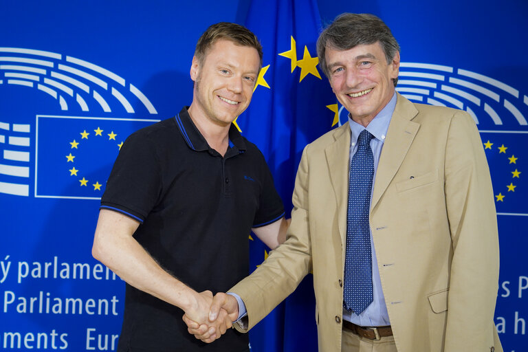 Fotografia 2: David SASSOLI, EP President meets with SCHIRDEWAN