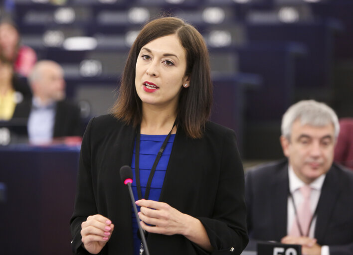 Photo 5 : Plenary session - Statement by the candidate for President of the Commission