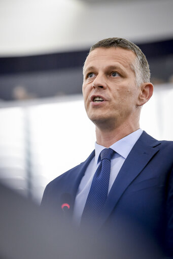 Valter FLEGO in the European Parliament in Strasbourg