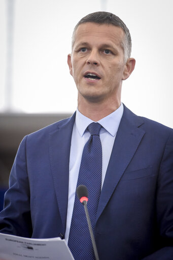 Fotogrāfija 5: Valter FLEGO in the European Parliament in Strasbourg