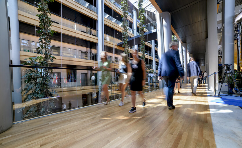 Fotografia 6: LOW corridors behind and around plenary chamber