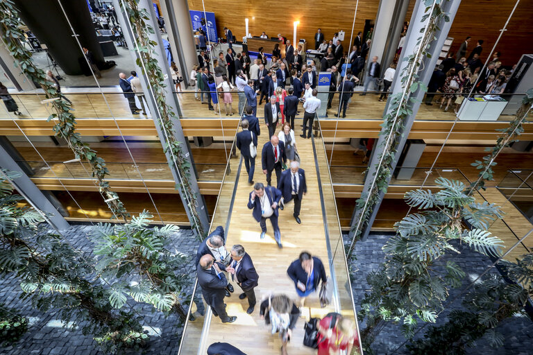 Photo 5: European Parliament in Strasbourg - Exit of the hemicycle