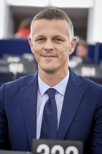 Fotogrāfija 3: Valter FLEGO in the European Parliament in Strasbourg