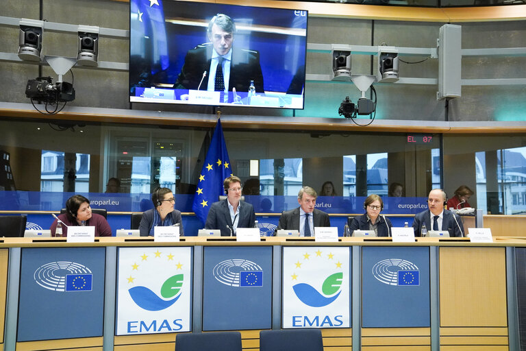 EMAS signature - New Environmental Policy of the European Parliament.