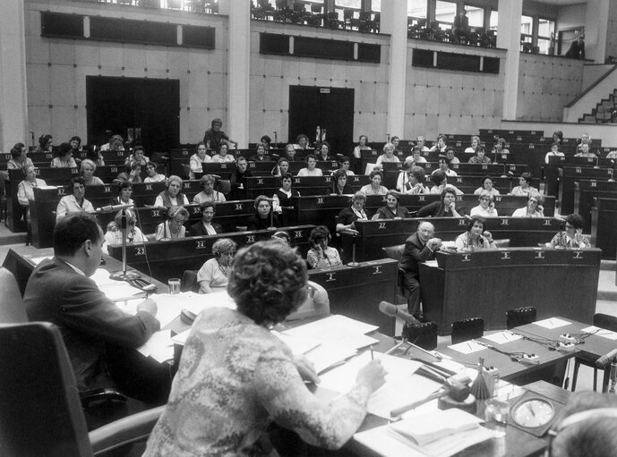 Socialist women in the EP in Strasbourg, France, May 1970.