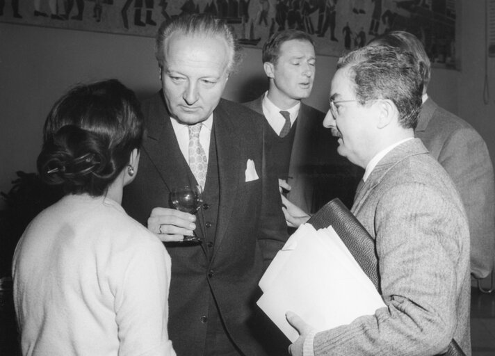 Hans FURLER during the Constitutive session of the new European Parliamentary Assembly on the 19th of March 1958