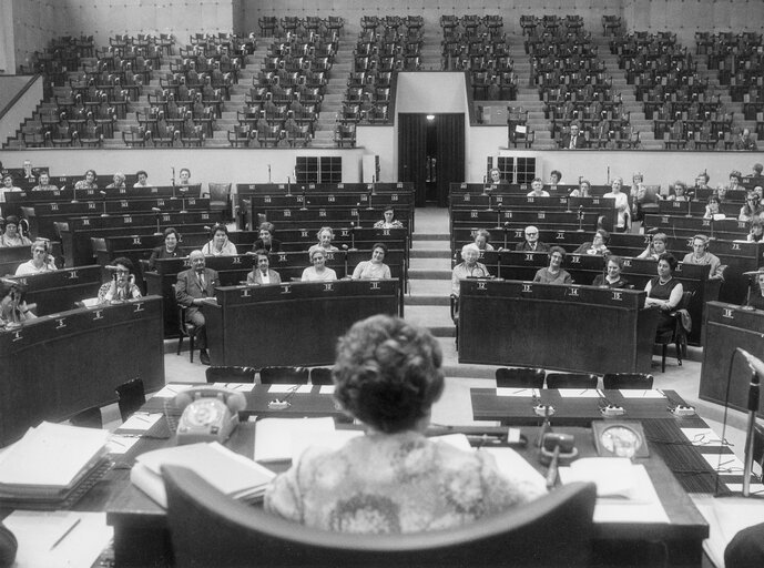 Socialist women in the EP in Strasbourg, France, May 1970.