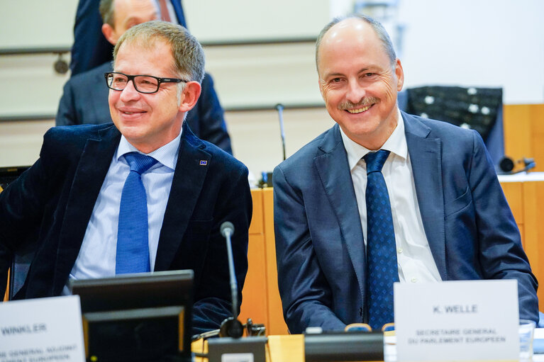Photo 4: David SASSOLI, EP President takes part in Working Group Future of Europe