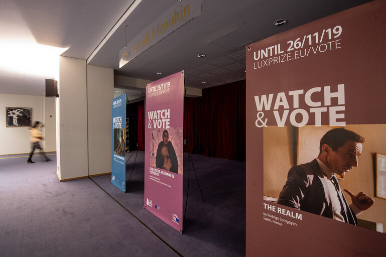 Fotografia 6: Lux Prize bilboard in the EP in Brussels