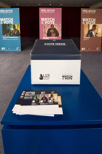 Fotografia 3: Lux Prize bilboard in the EP in Brussels