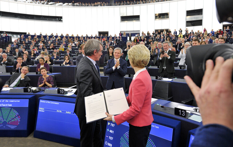 Photo 21: Plenary session - vote on European Commission