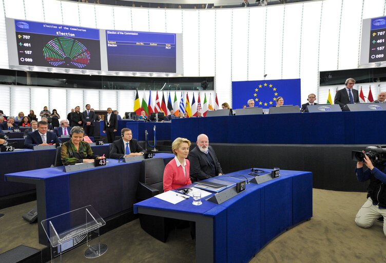 Photo 24: Plenary session - vote on European Commission